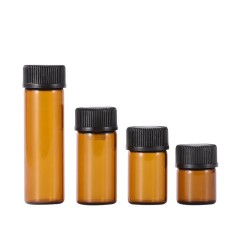 1ml 2ml 3ml brown essential oil bottle Taiwan cover essential oil bottle trial sample bottle