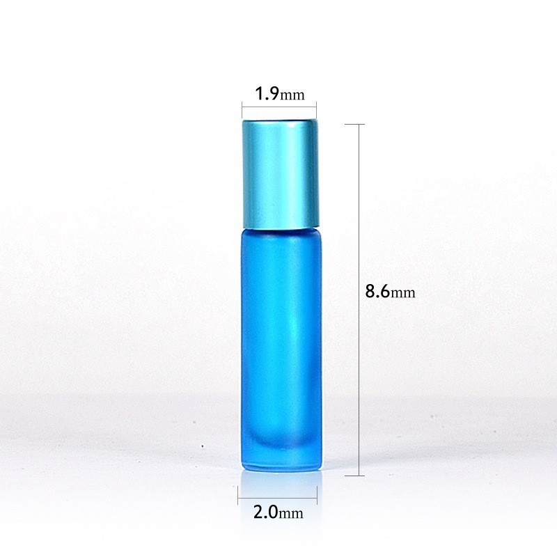 10ml colored glass roller bottle essential oil bottle perfume roller bottle cosmetics packaging bottle