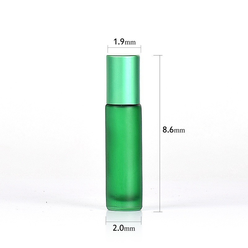 10ml colored glass roller bottle essential oil bottle perfume roller bottle cosmetics packaging bottle
