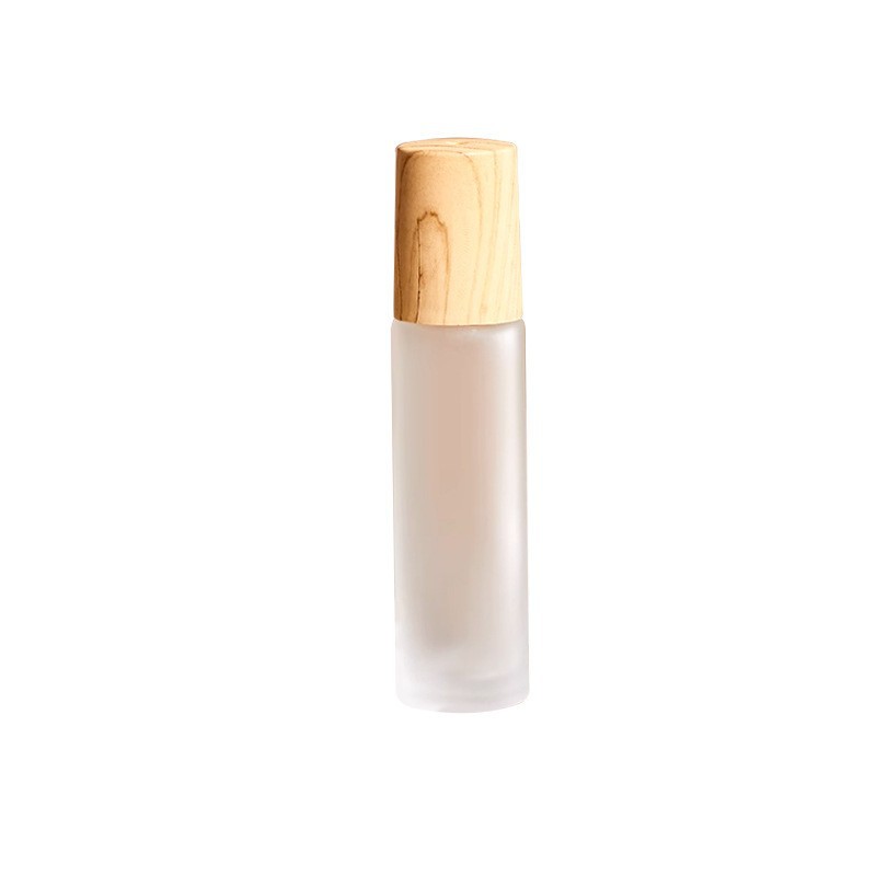 10ml portable perfume bottle wood grain frosted roll-on bottle essential oil roller bottle 5ml sample packing