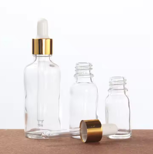 30ml transparent essential oil bottle sub-packaging glass bottle 50ML thickened beauty salon dropper bottle essence bottle