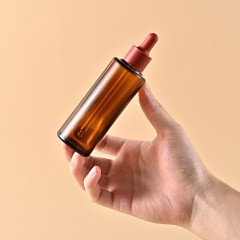 15-100ml brown cylindrical dropper bottle Essence liquid glass bottle 30ml brown essential oil bottle