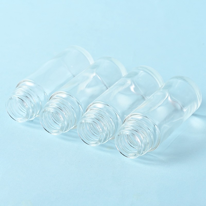 30ml transparent straight round ball bottle body massage essential oil ball bottle large ball antiperspirant bottle