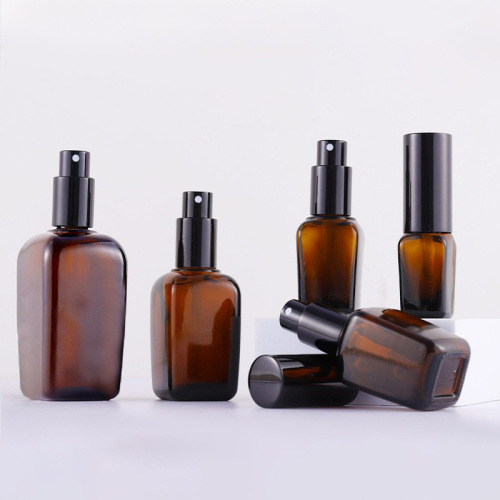 10ml20ml30ml50ml100ml brown square spray bottle perfume pure dew bottle essential oil bottle