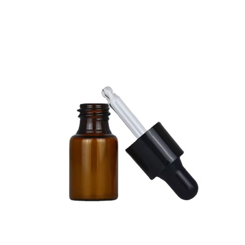 3ml brown glass dropper bottle 5ml essential oil bottle essence sample bottle cosmetics sub-bottle