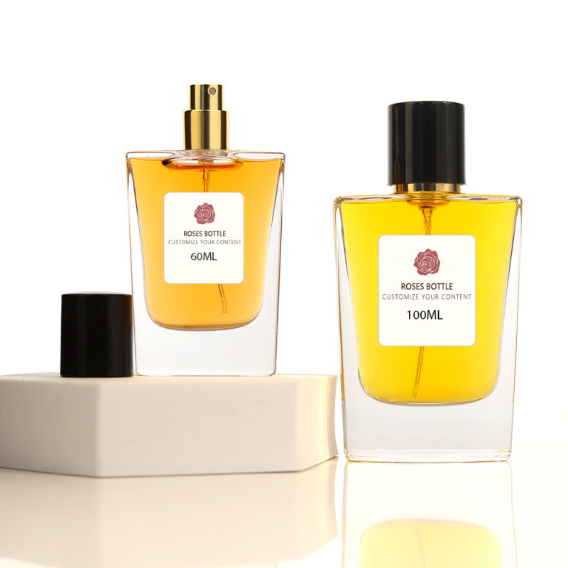 30ml high-grade perfume bottle 50ml trapezoidal bayonet spray bottle glass bottle cosmetics packaging bottle