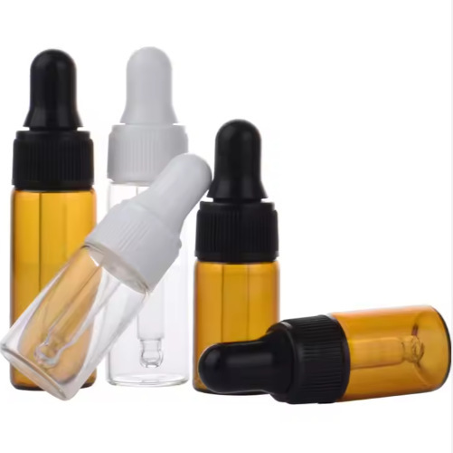 Brown dropper essential oil bottle 1ml 2ml 3ml 4ml 5ml essence glass sample bottle