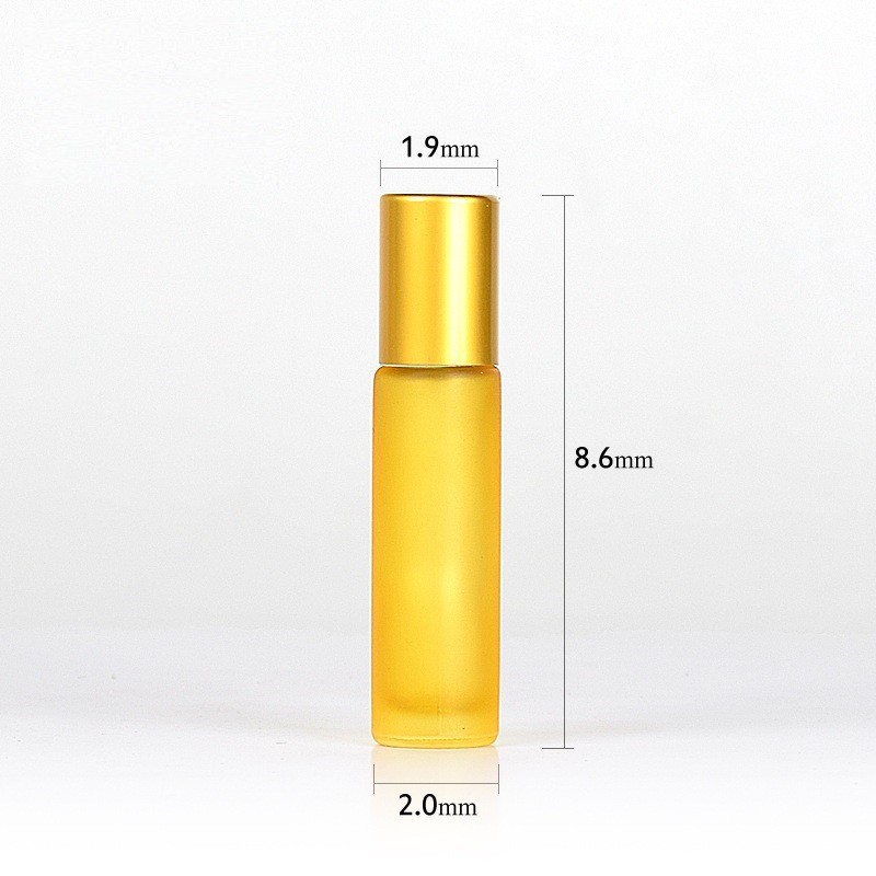 10ml colored glass roller bottle essential oil bottle perfume roller bottle cosmetics packaging bottle