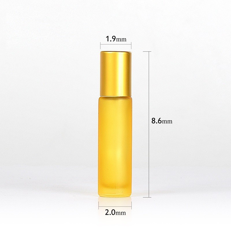 10ml colored glass roller bottle essential oil bottle perfume roller bottle cosmetics packaging bottle