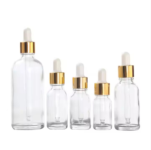 30ml transparent essential oil bottle sub-packaging glass bottle 50ML thickened beauty salon dropper bottle essence bottle