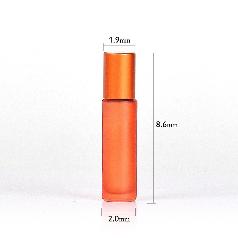 10ml colored glass roller bottle essential oil bottle perfume roller bottle cosmetics packaging bottle