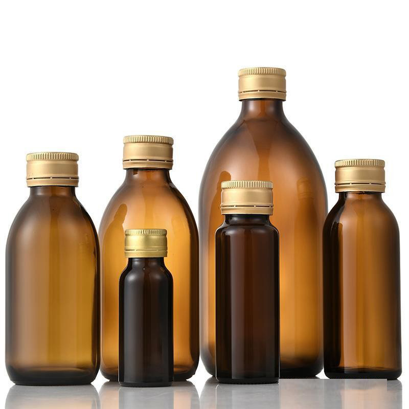 30ml~500ml brown oral liquid bottle light-proof enzyme syrup glass bottle collagen empty bottle