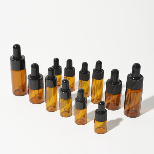 3ml brown glass dropper bottle 5ml essential oil bottle essence sample bottle cosmetics sub-bottle