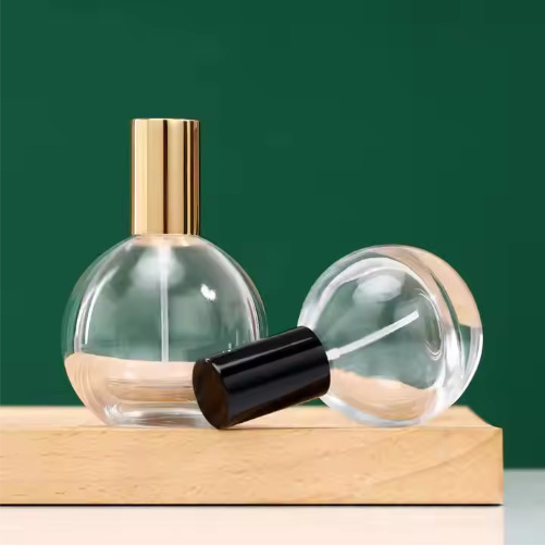 30ML high-value heart-shaped perfume bottle Transparent bayonet perfume spray bottle 50ml aromatherapy bottle