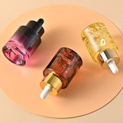 30ml volcano bottom dropper bottle gradient color essential oil bottle essence liquid cosmetic glass bottle