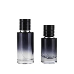 30ml50ml push perfume spray bottle gradient color screw mouth glass cosmetic spray bottle