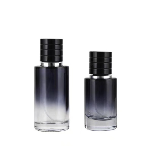 30ml50ml push perfume spray bottle gradient color screw mouth glass cosmetic spray bottle