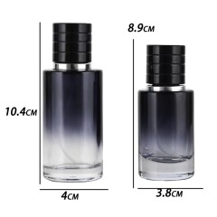 30ml50ml push perfume spray bottle gradient color screw mouth glass cosmetic spray bottle
