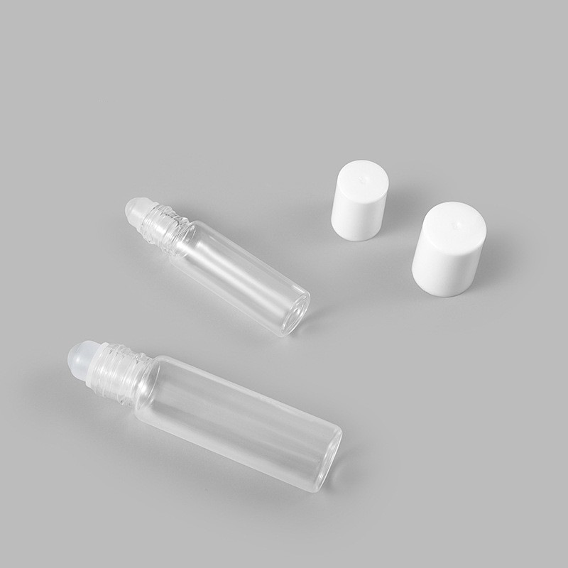 5ml 10ml transparent roller bottle massage oil roll-on bottle glass eye cream bottle essential oil bottle