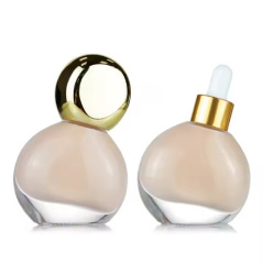 30ml small light bulb liquid foundation bottle irregular isolation cream glass essential oil bottle essence dropper bottle