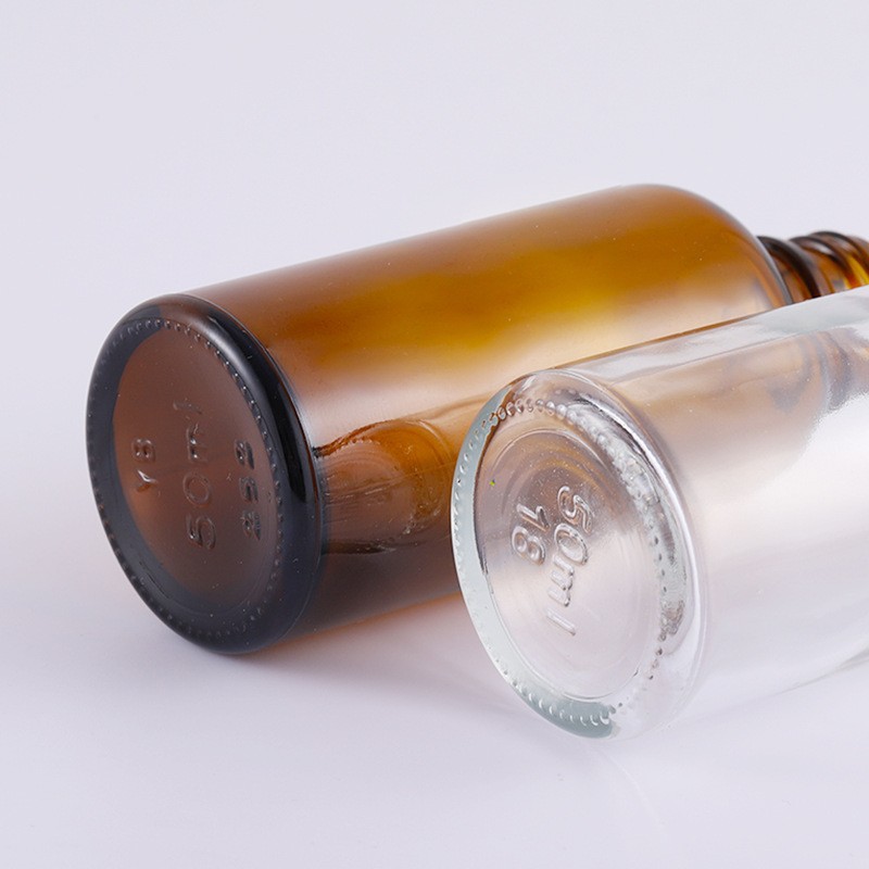 5~50ml brown brush cover essential oil bottle glass glue bottle nail polish bottle transparent brush bottle