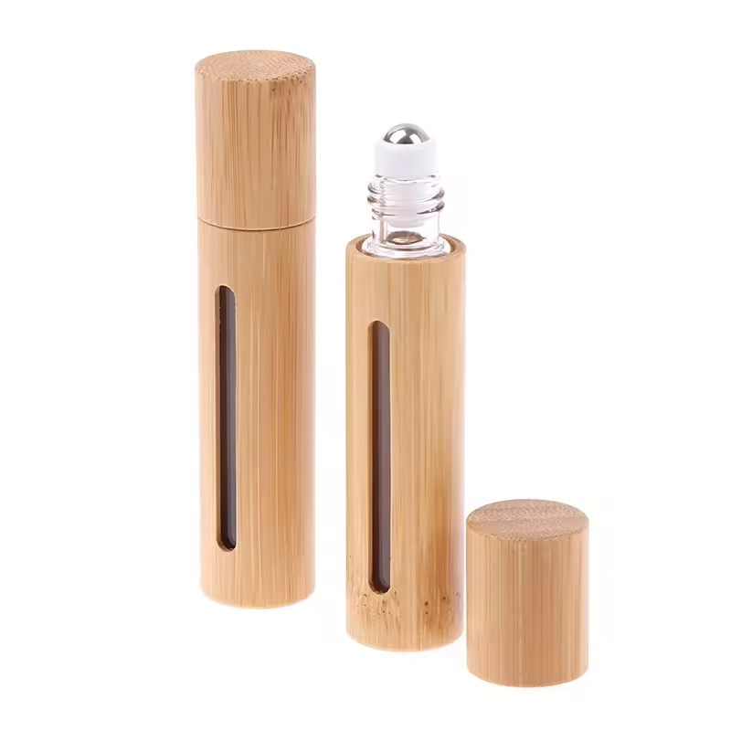 3ml5ml10ml bamboo wooden roller ball bottle bamboo wooden window essential oil bottle roller ball bottle perfume bottle