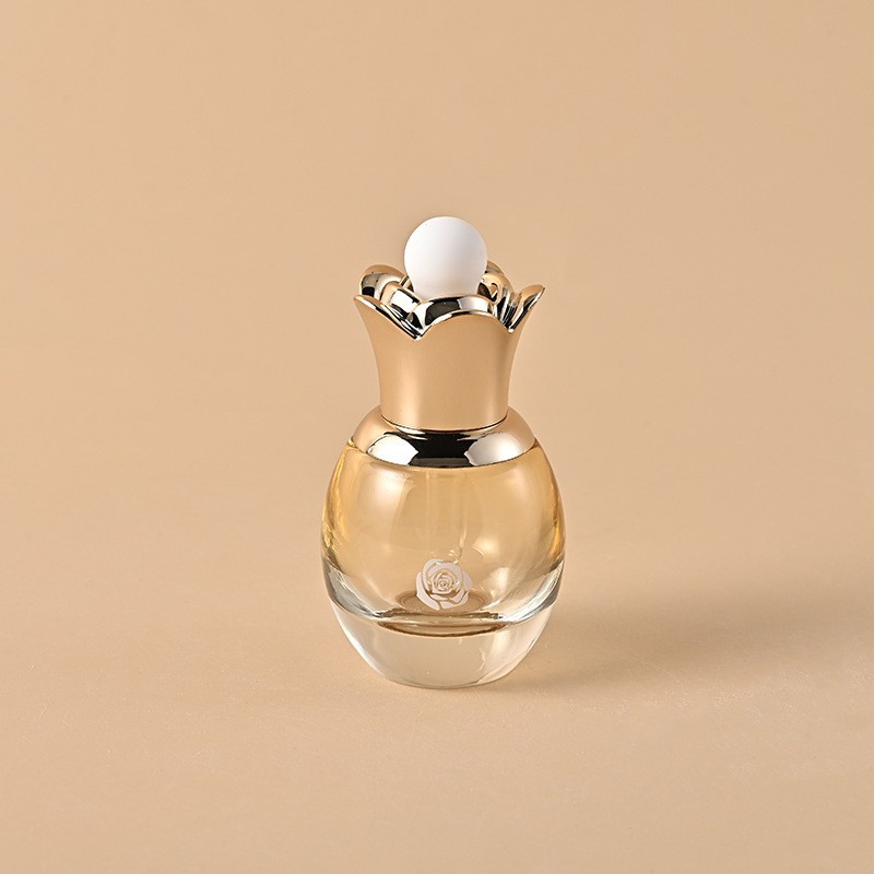 20ML shoulder dropper bottle high-grade glass essential oil bottle lotus ring pressure pump essence liquid sub-bottling