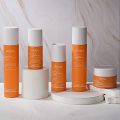 High-quality glass bottle set with flat shoulder straight round push-to-fill lotion bottle foundation lotion bottle cream sub-bottle