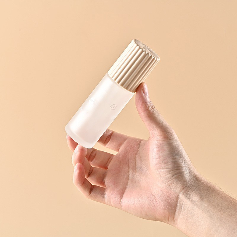 30ml cylindrical liquid foundation bottle 50ml frosted glass primer bottle Essence lotion bottle