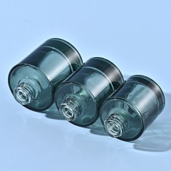 15-50ml glass dropper bottle dark green round essential oil bottle flat shoulder thick bottom essence bottle