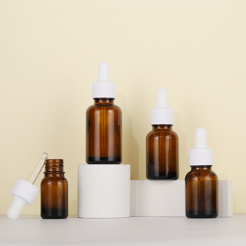 10ml brown essential oil bottle 15ml brown liquid dropper bottle 30ml glass bottle
