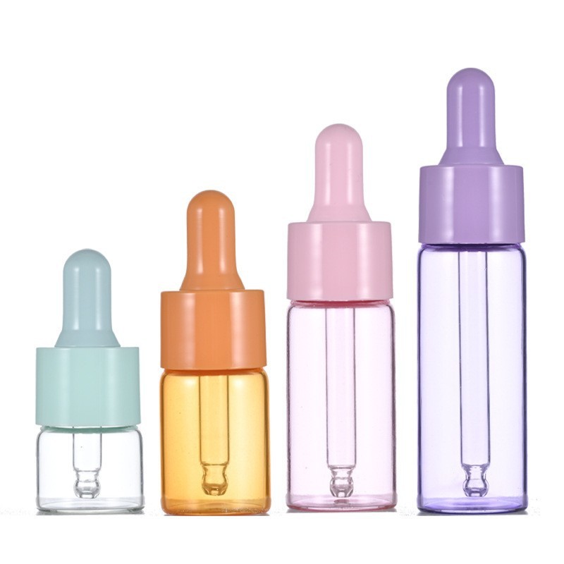 5-20ml macaron small essential oil bottle color essence liquid bottle 10ml dropper bottle sample packaging
