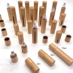 3ml5ml10ml bamboo wooden roller ball bottle bamboo wooden window essential oil bottle roller ball bottle perfume bottle