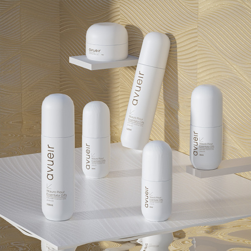 Simple atmosphere set bottle 120ML press makeup toner glass bottle lotion bottle 30g-50g cream