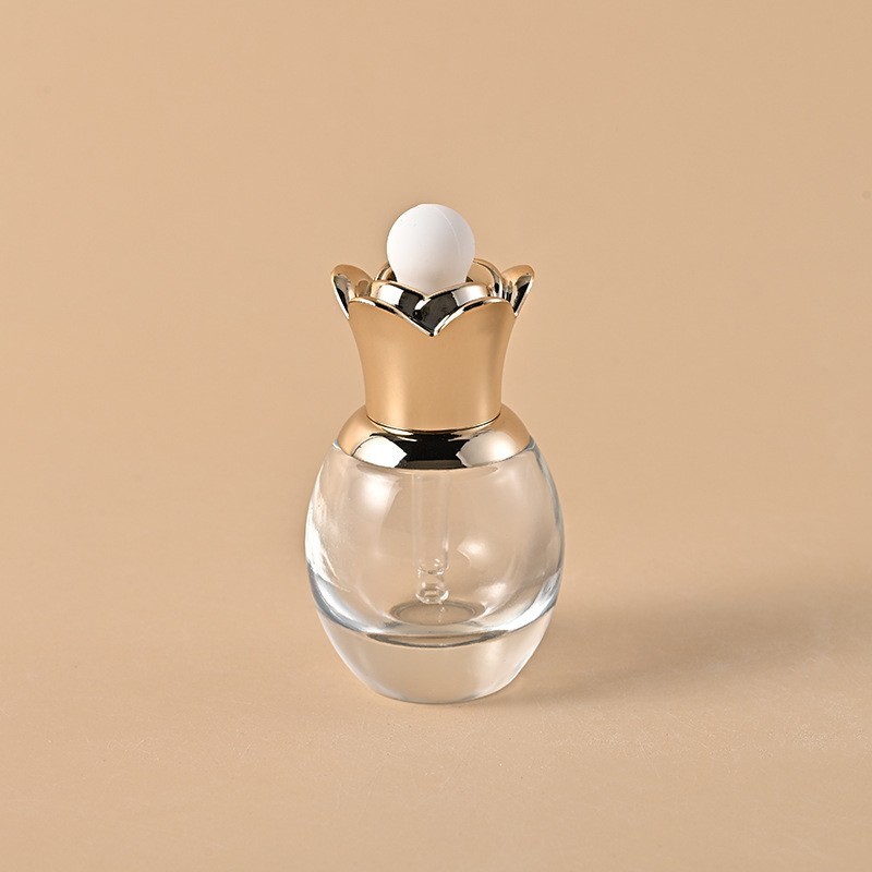 20ML shoulder dropper bottle high-grade glass essential oil bottle lotus ring pressure pump essence liquid sub-bottling