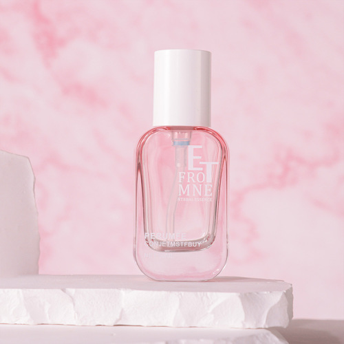 30ml Clear Rectangle Glass Serum Pump Bottle