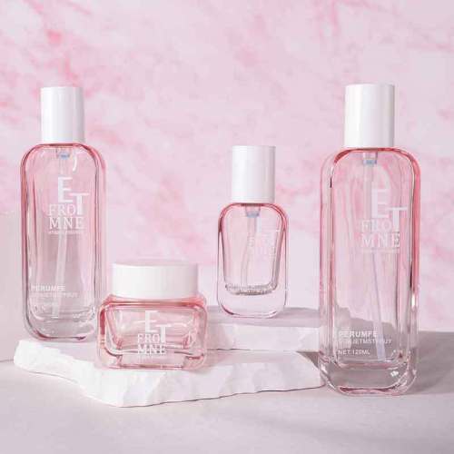 Simple and atmospheric new toner glass bottle 120ML essence bottle pressed lotion cream cream bottle