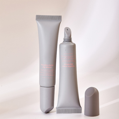 Customized D19 5-25ML cosmetics 10g bevel cover silicone head lipstick lip gloss lip glaze hose packaging material