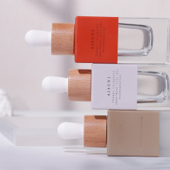Cosmetic glass packaging material petal bottle lotion dispensing bottle push water bottle thick bottom high-end water lotion dispensing bottle