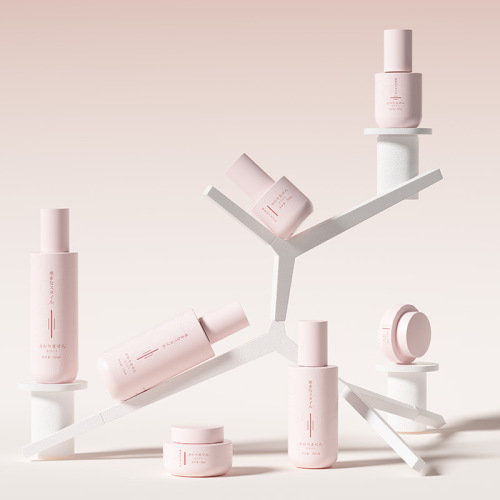 New skin care glass set slightly fat 150ML press spray pump toner bottle 30G cream sub-bottle