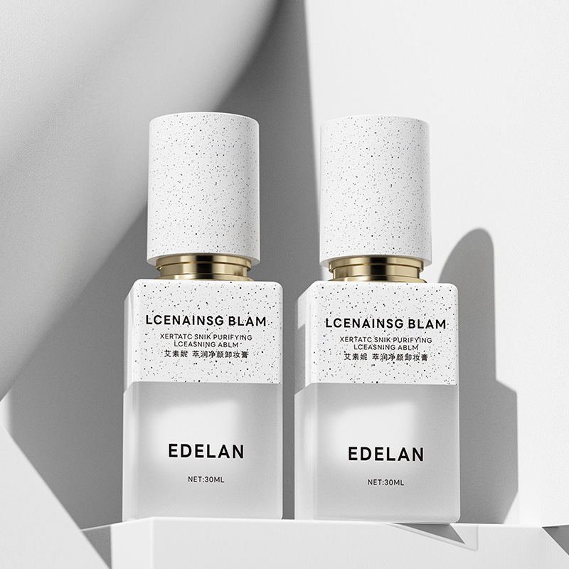 30ML single product liquid foundation glass bottle packaging material two-color process essence liquid sub-bottle 50ML original liquid empty bottle