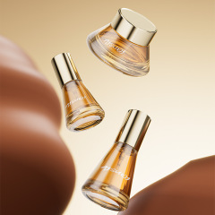 New skin care glass packaging material 30ML liquid foundation essence empty bottle 30G cream sub-bottle imitation stone sprinkle point process