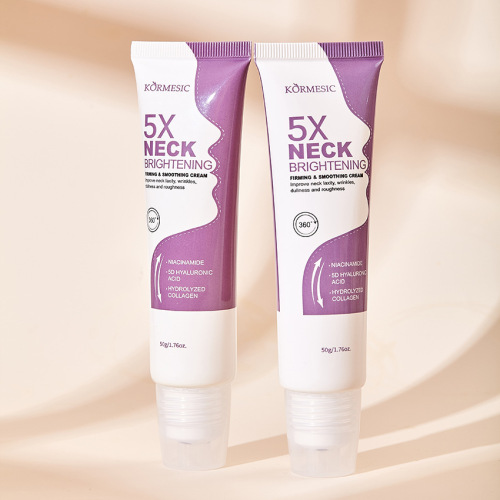 Customized skin care packaging hose 30g-80g neck massage cream hose with five ball massage heads