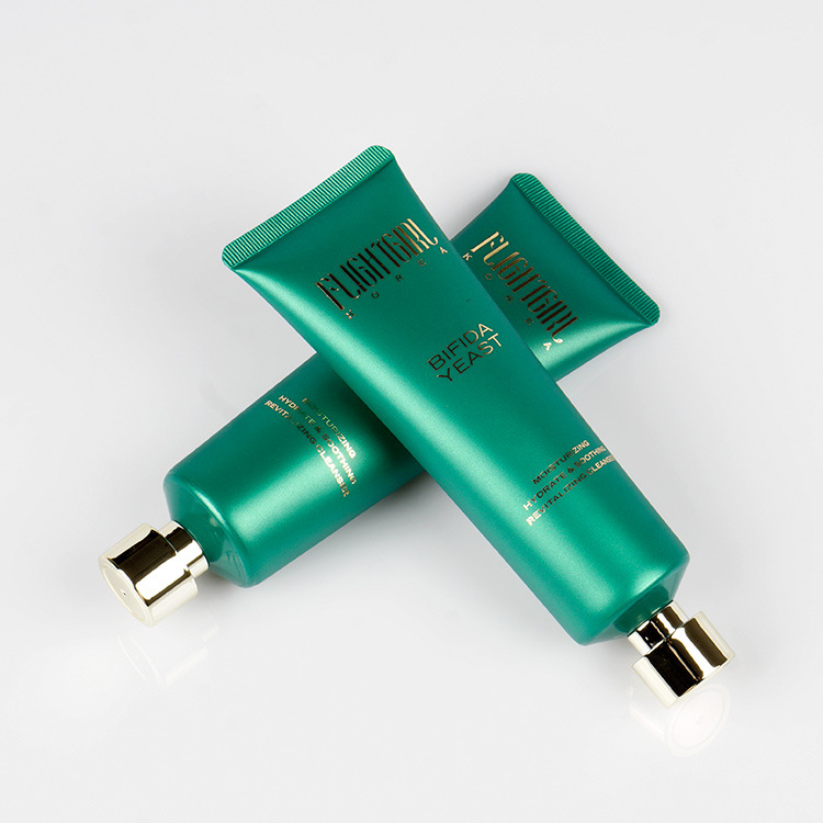 Customized 80g PE body lotion hose with silver-plated hand cream cover conditioner packaging hose