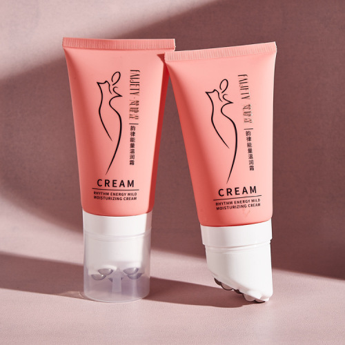 Cosmetic packaging material 40 diameter large capacity massage cream hose with stainless steel ball massage head