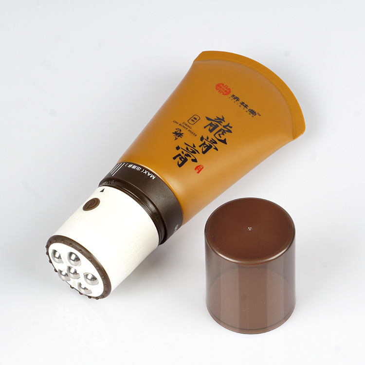 Customized high-grade electric switch ball massage head massage cream packaging hose