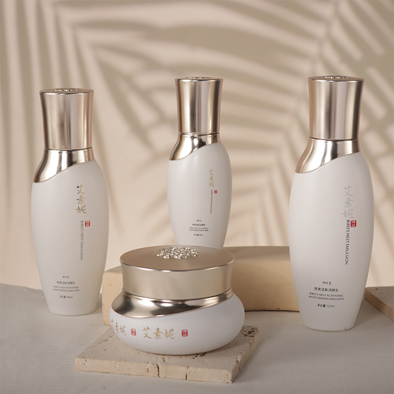 Elegant ancient style glass bottle palace style cosmetics lotion bottle essence bottle cream bottle Korean style glass bottle