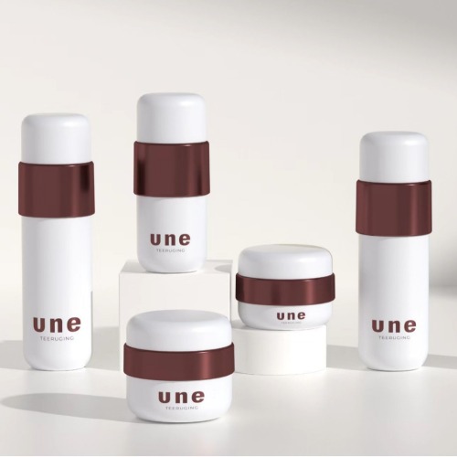Skin care glass set 150ML120ML water bottle New round bottle essence lotion press pump large liquid bottle