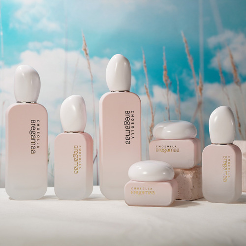 High-end new stone cover glass set packaging material skin care lotion essence bottle essential oil bottle