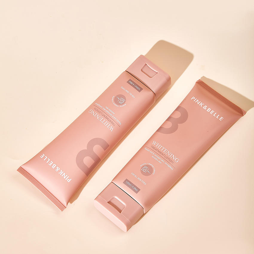 Lotion packaging hose customization 70g-120g flat tube with 40 frosted rectangular flat flip cover